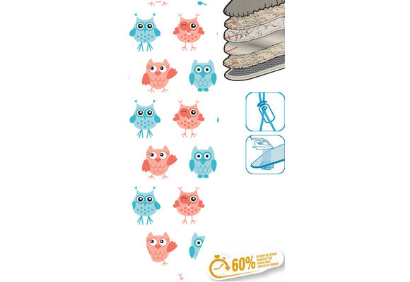 Strijkplankhoes 5 lagen maat C    "Sweet Owls"