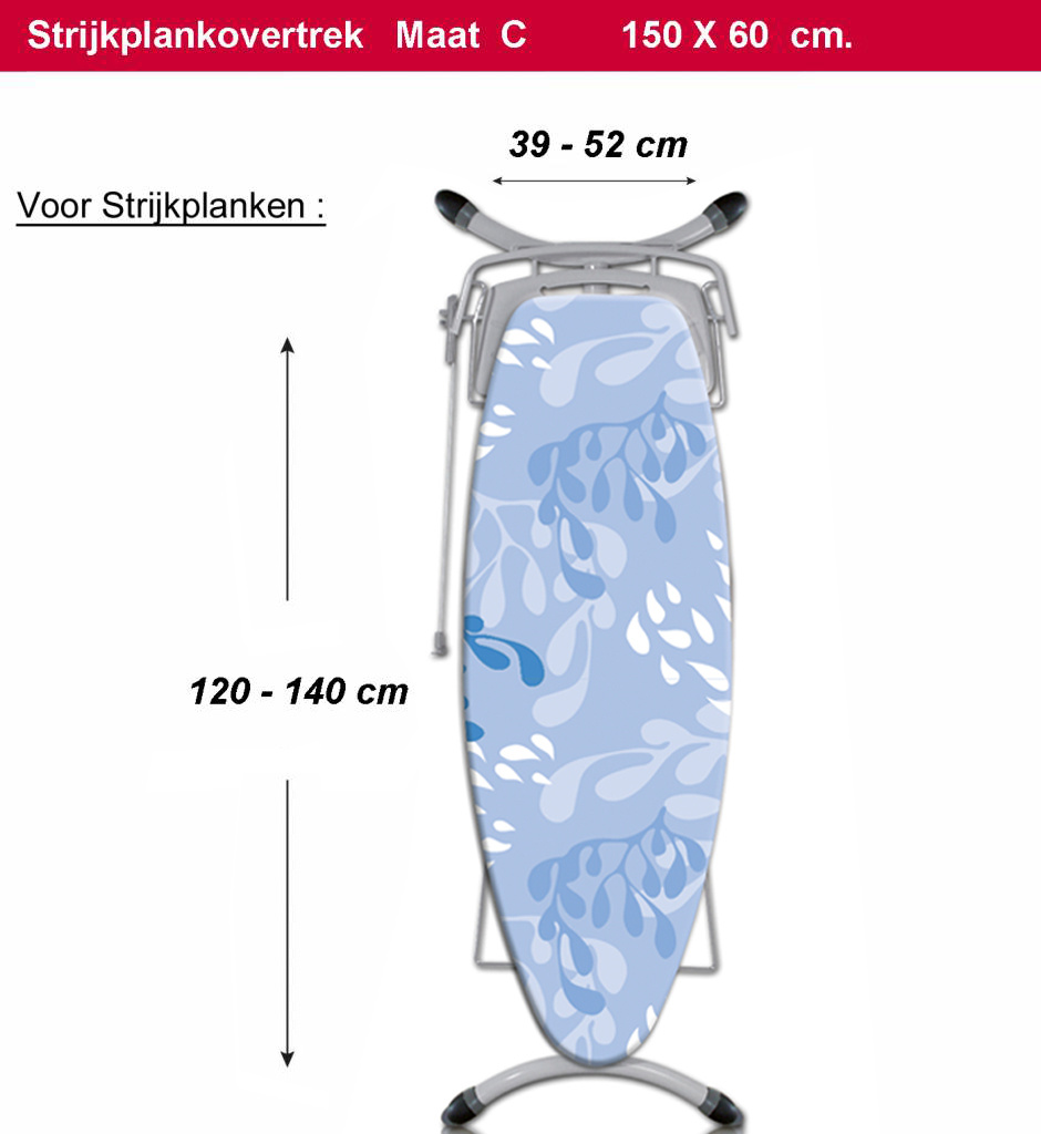 Strijkplankhoes 5 lagen maat C "Blue Sea Plants" Strijkplankhoes 5 lagen maat C "Blue Sea Plants"