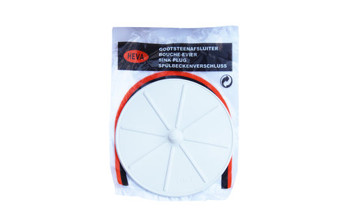 Gootsteenafsluiter wit Rubber, Ø 10,5 cm Gootsteenafsluiter wit Rubber, Ø 10,5 cm