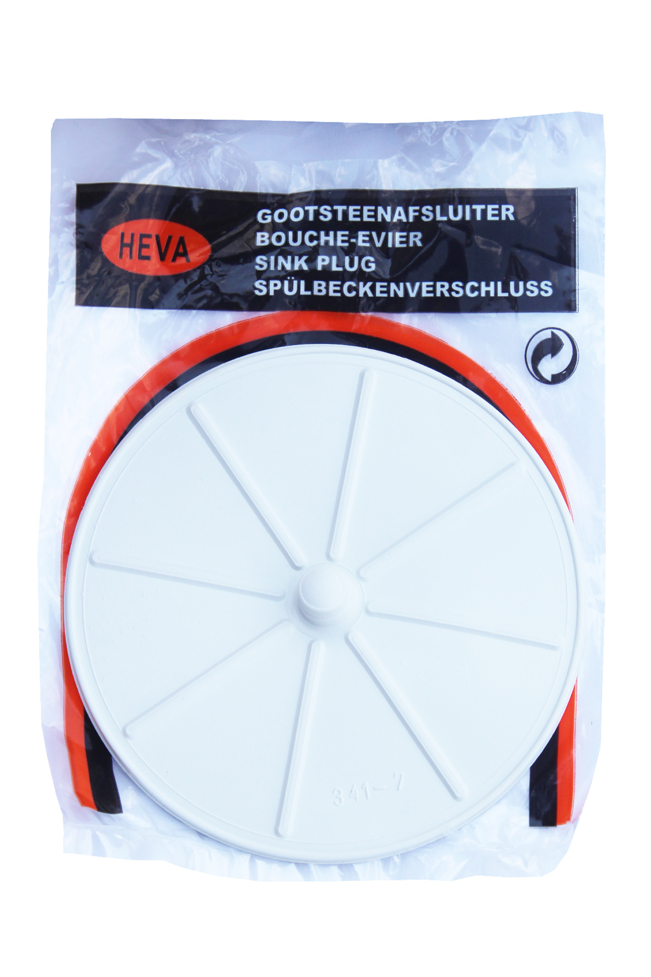 Gootsteenafsluiter wit Rubber, Ø 10,5 cm Gootsteenafsluiter wit Rubber, Ø 10,5 cm