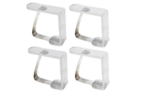 Tafelklemmen metaal-kunststof , 4 stuks Tafelklemmen metaal-kunststof , 4 stuks