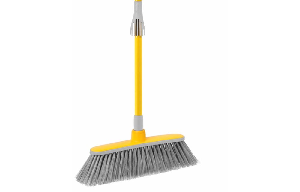Zachte bezem met telescoopsteel Zachte bezem met telescoopsteel