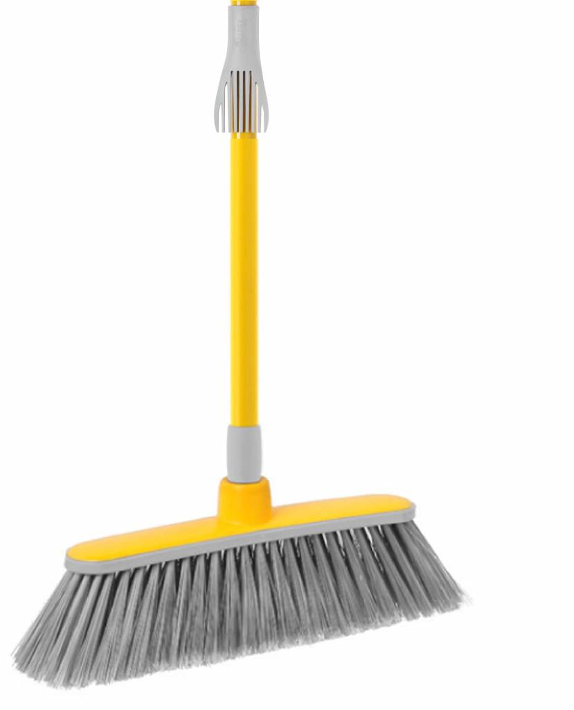 Zachte bezem met telescoopsteel Zachte bezem met telescoopsteel
