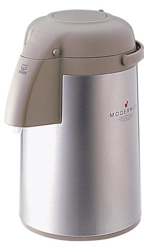 Pompthermos 2,5 Liter Beige met glazen binnenfles