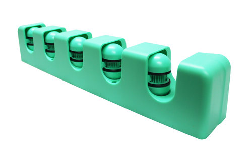 Ophangsysteem voor 5 stelen - groen