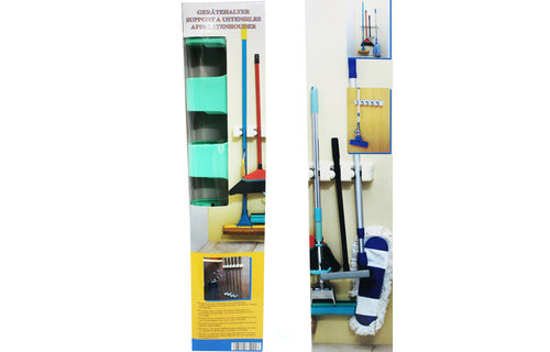 Ophangsysteem voor 5 stelen - groen