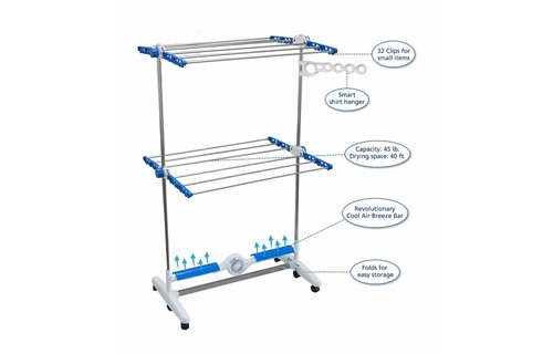 Nu-Breeze wasstandaard   "wasrek met droger"