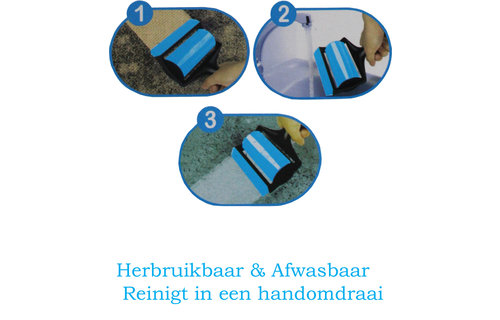 Pluisverwijderaar - 6-delig - blauw/zwart