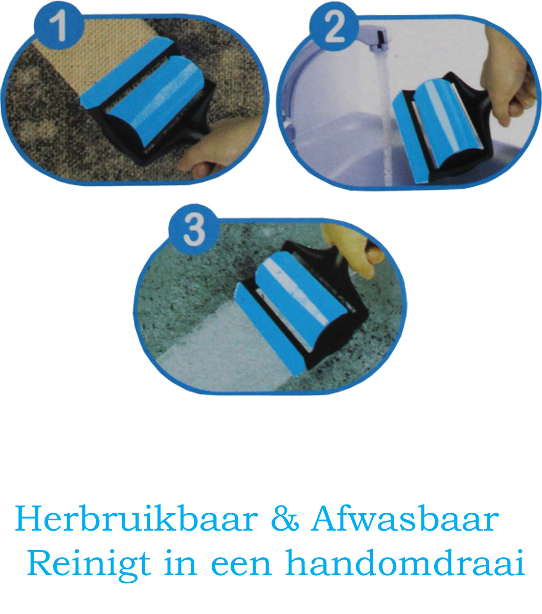 Pluisverwijderaar - 6-delig - blauw/zwart Pluisverwijderaar - 6-delig - blauw/zwart