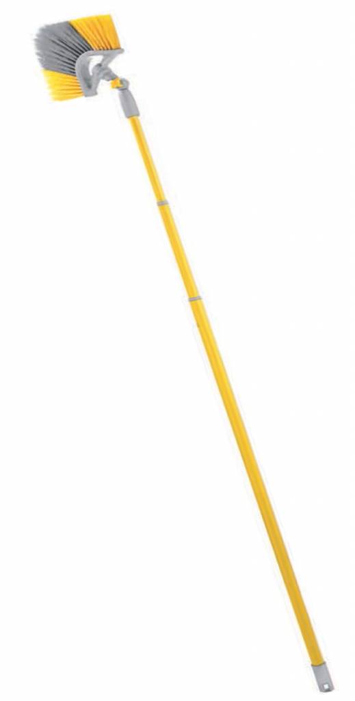 Spinnenborstel met telescoopsteel en Kniegewricht