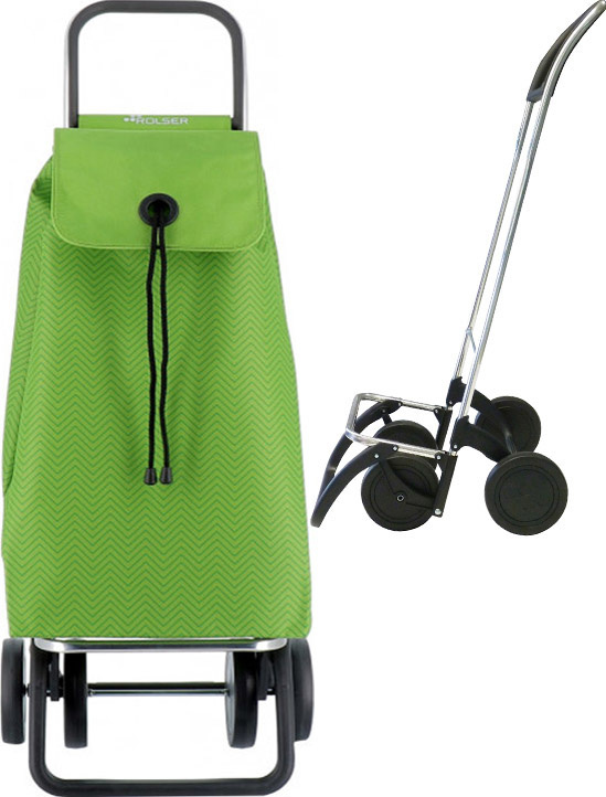 Boodschappenwagen met 4 wielen Felgroen   "IMAX ONA DOS+2"