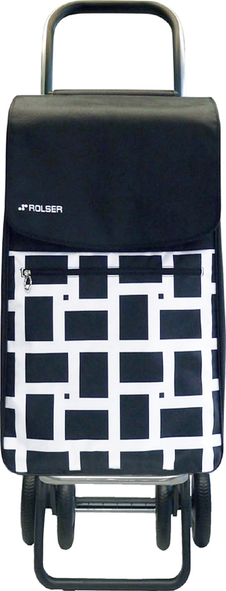 Boodschappentrolley met 4 wielen Zwart/Wit "GEOMETRIK 4.2" Boodschappentrolley met 4 wielen Zwart/Wit "GEOMETRIK 4.2"