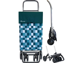 Boodschappentrolley roterende voorwielen Groen  "DAMA 4.2 TOUR"