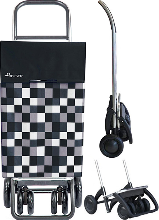 Boodschappentrolley roterende voorwielen Zwart  "DAMA 4.2 TOUR"