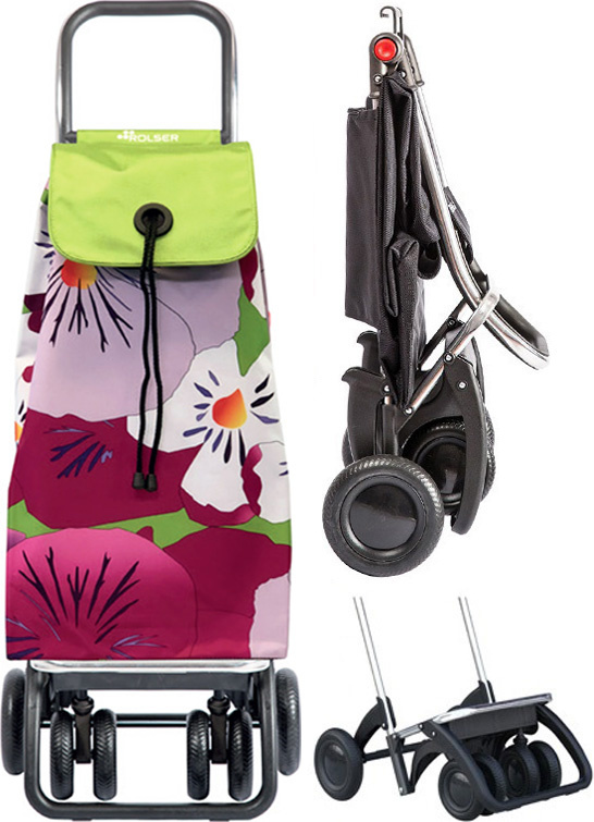 Boodschappenwagen roterende voorwielen Fel Groen  "I-MAX MF LOGIC TOUR TAKU"