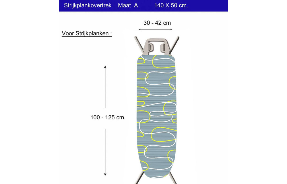 Strijkplankhoes 2 laags met elastiek A - Grey / gravity Strijkplankhoes 2 laags met elastiek A - Grey / gravity