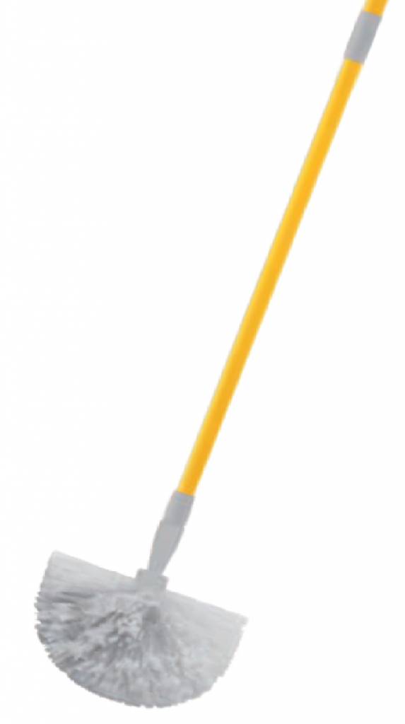 Spinnenborstel halfrond met telescoopsteel