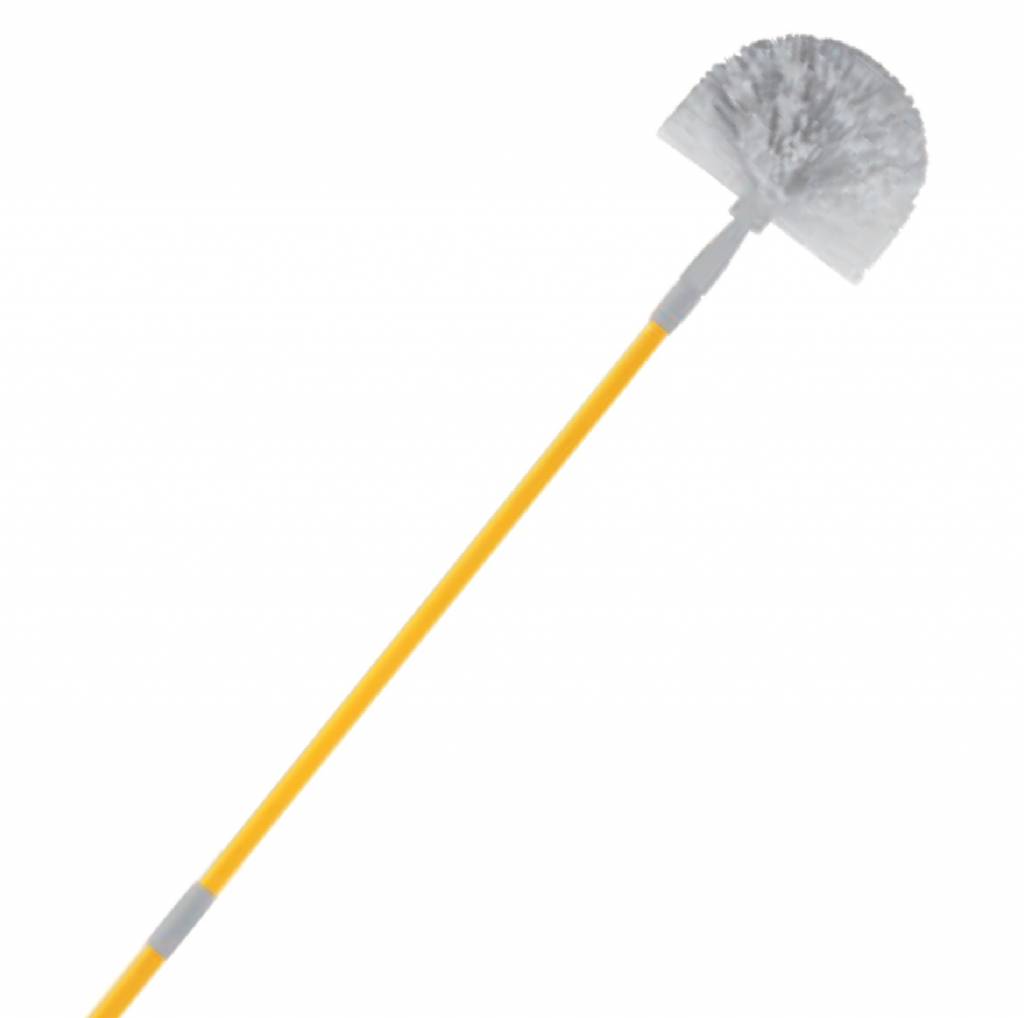 Spinnenborstel halfrond met telescoopsteel