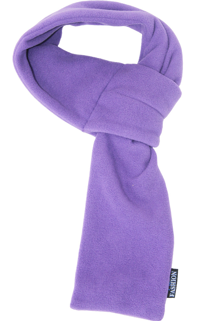 Doorsteek Sjaal fleece   Fel Paars