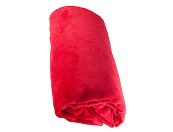 Fleece deken Coral 130x170 cm   Rood