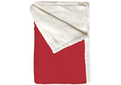 Bear Dream Sherpa Fleece deken  130 x 170 cm  -  Rood