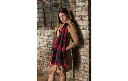 Zacht Geruite Sjaal 181 x 31 cm "Red Check" Zacht Geruite Sjaal 181 x 31 cm "Red Check"