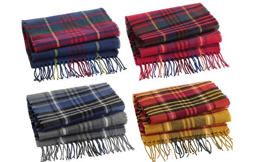 Zacht Geruite Sjaal 181 x 31 cm "Red Check" Zacht Geruite Sjaal 181 x 31 cm "Red Check"