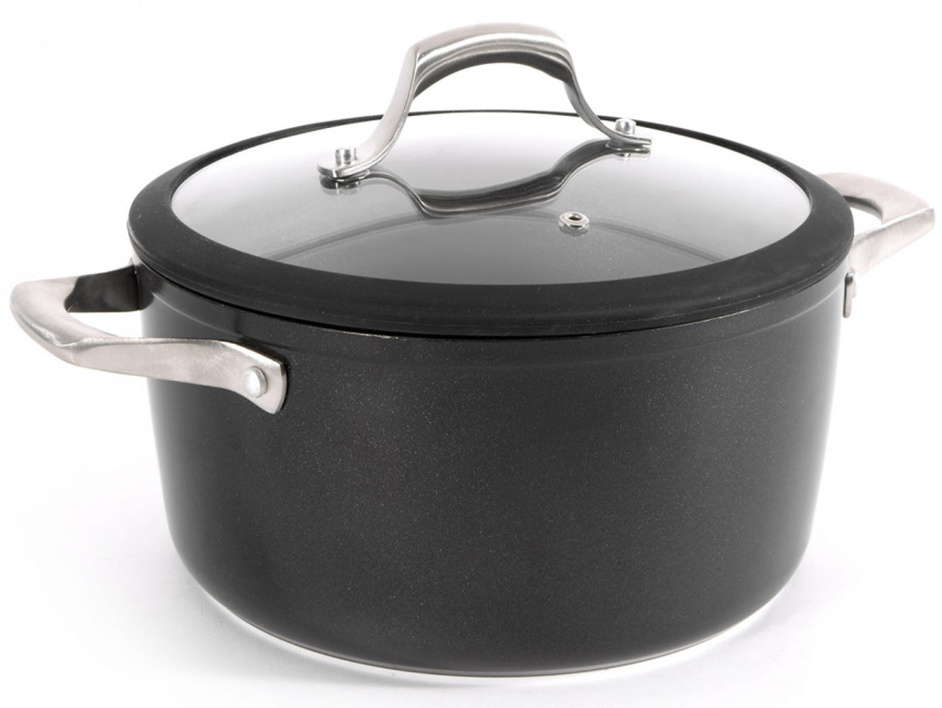 Kookpot + Deksel  24 cm   "Vulcano-Rock"