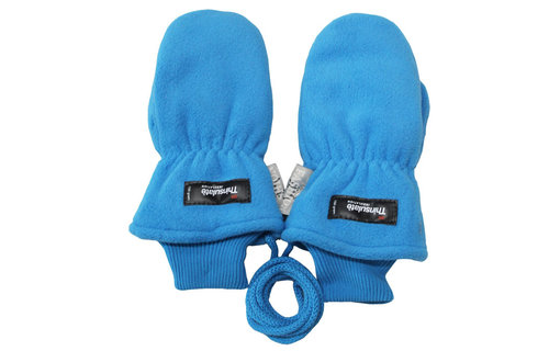 Fleece wanten kinderen Zeeblauw