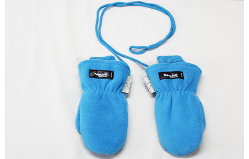 Fleece wanten kinderen Zeeblauw