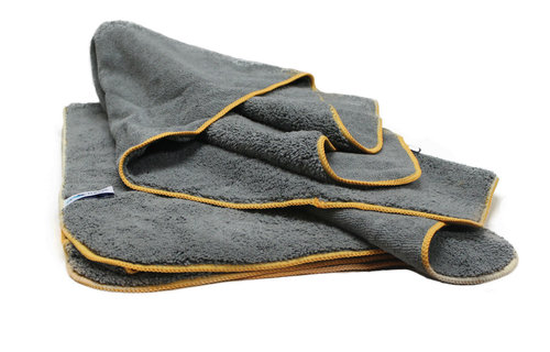 Microvezel  Autodroogdoek 60 x 90 cm  Grijs - Zwart