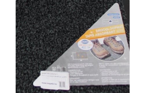 Droogloopmat Flexi met boord 40 x 60 cm. Anthracite