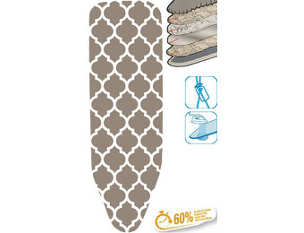 Strijkplankhoes 5 lagen maat A "Beige Symmetry"