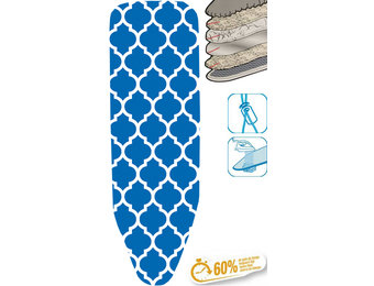 Strijkplankhoes 5 lagen maat  A  "Blue Symmetry"