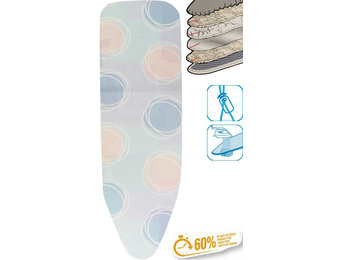 Strijkplankhoes 5 lagen maat  A  "Blue - pink dot"