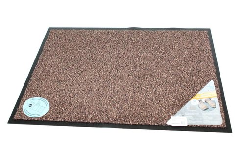 Droogloopmat Flexi met boord 50 x 80 cm. Bruin (taupe) Droogloopmat Flexi met boord 50 x 80 cm. Bruin (taupe)