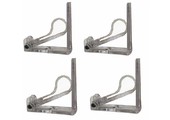 Tafelklemmen transparant set van 4 stuks