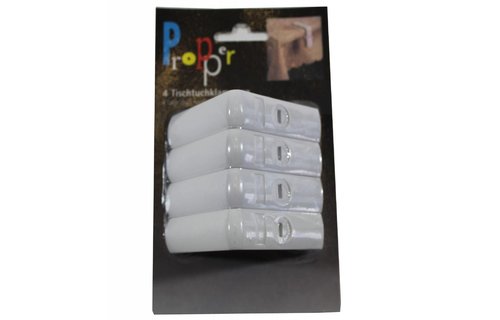 Tafelklemmen Wit set van 4 stuks Tafelklemmen Wit set van 4 stuks