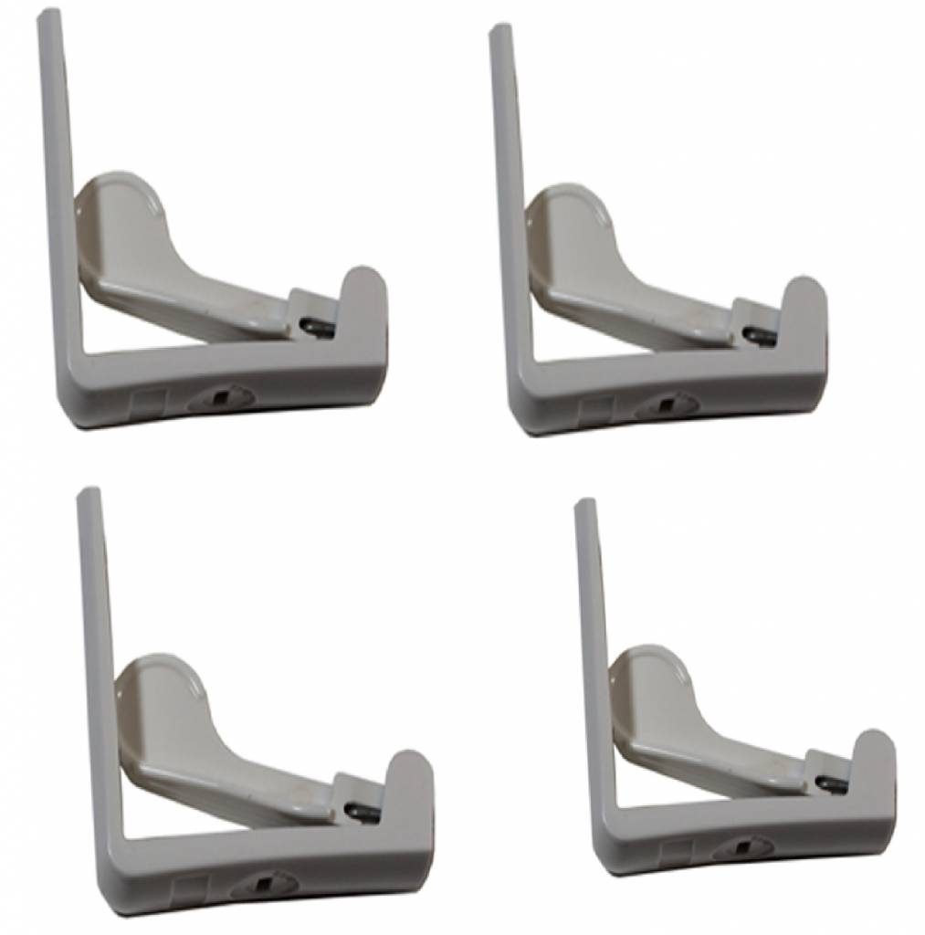 Tafelklemmen Wit set van 4 stuks Tafelklemmen Wit set van 4 stuks