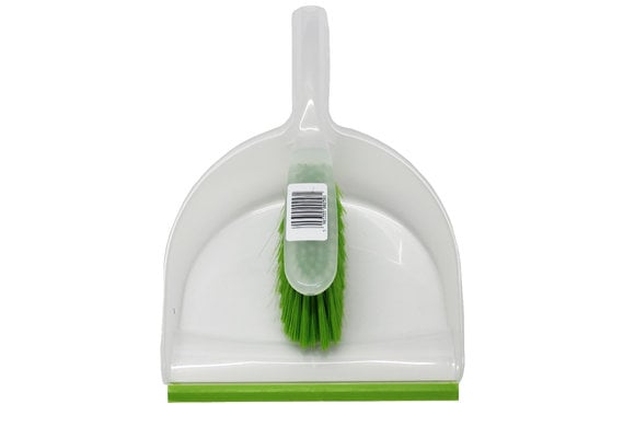 Vuilblik transparant  met handvleugel Groen