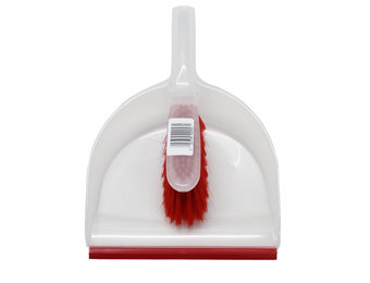 Vuilblik transparant  met handvleugel Rood