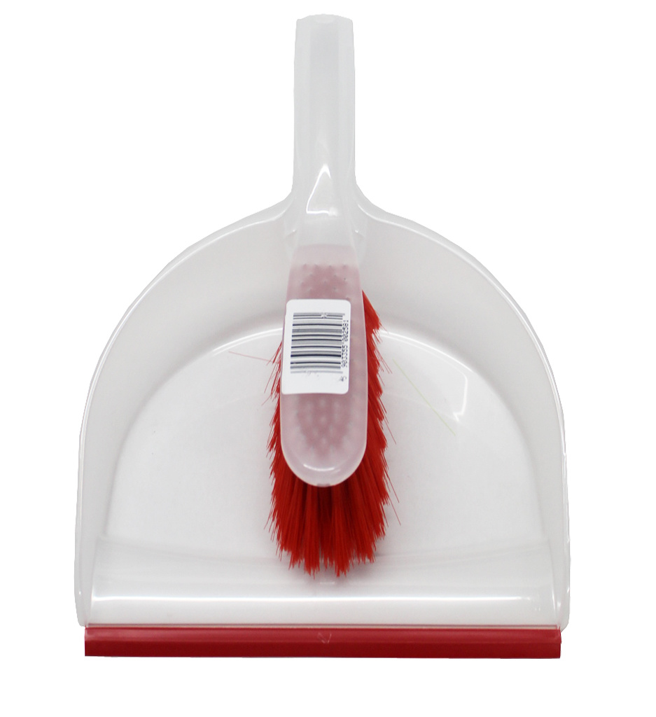 Vuilblik transparant  met handvleugel Rood