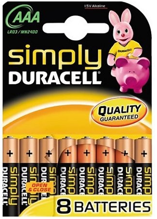 AAA batterijen  Duralock  1,5V   ( 8 stuks )