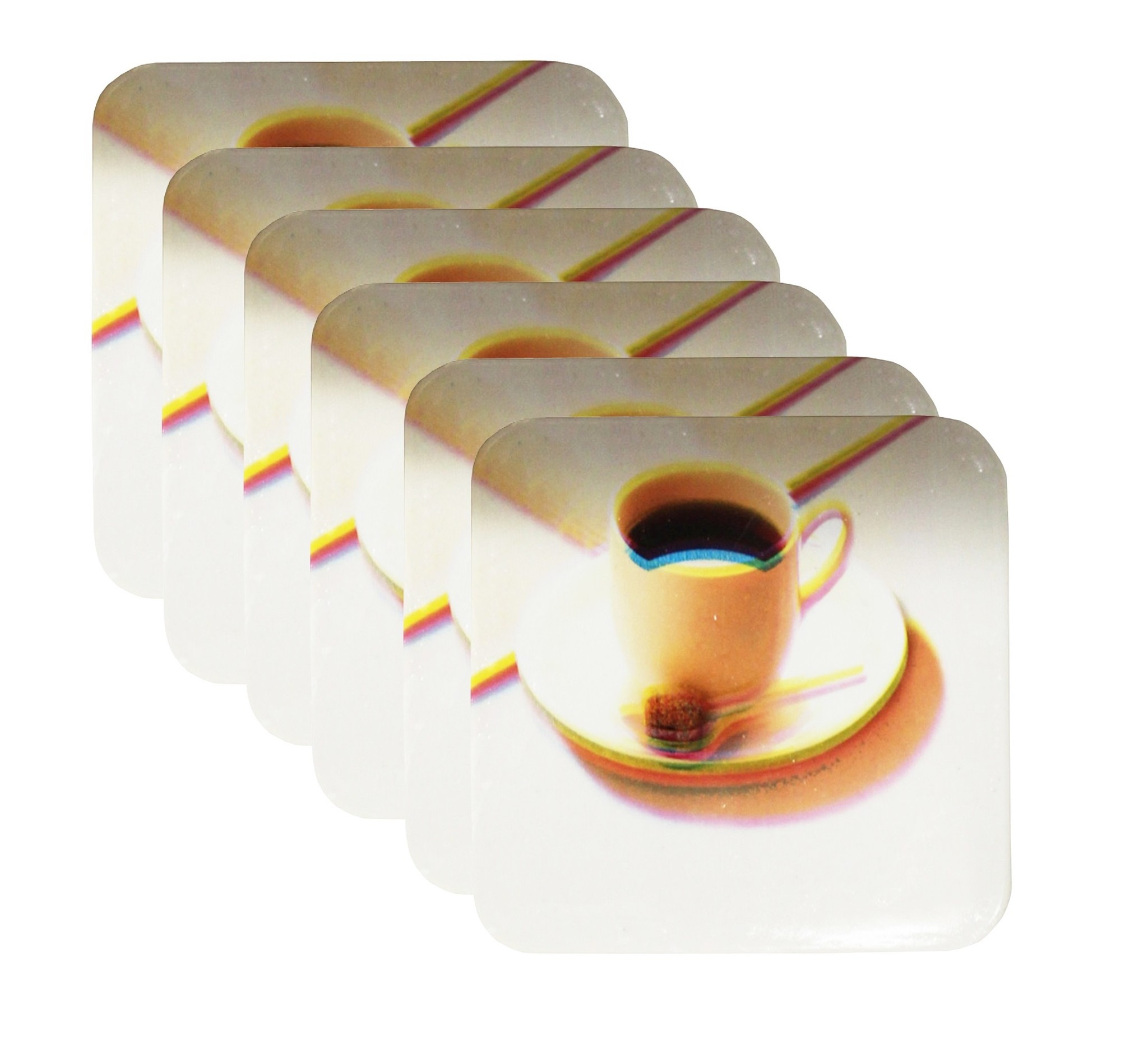 Onderzetter - set van 6 stuks - Koffietas