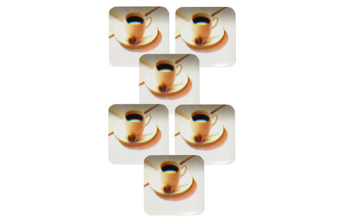 Onderzetter - set van 6 stuks - Koffietas