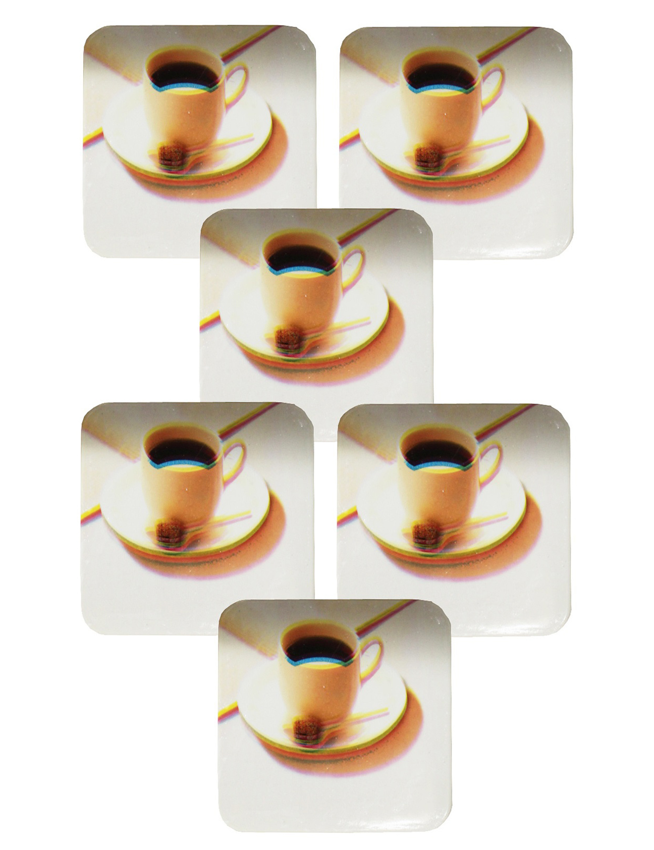 Onderzetter - set van 6 stuks - Koffietas