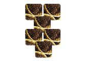 Onderzetter - set van 6 stuks - Koffiebonen