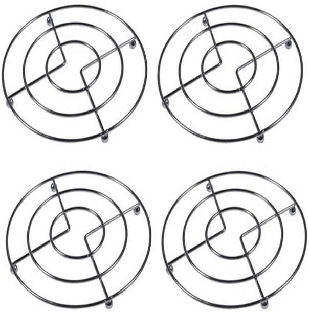 Pannenonderzetters metaal rond Ø 20 cm. - set 4 stuks Pannenonderzetters metaal rond Ø 20 cm. - set 4 stuks