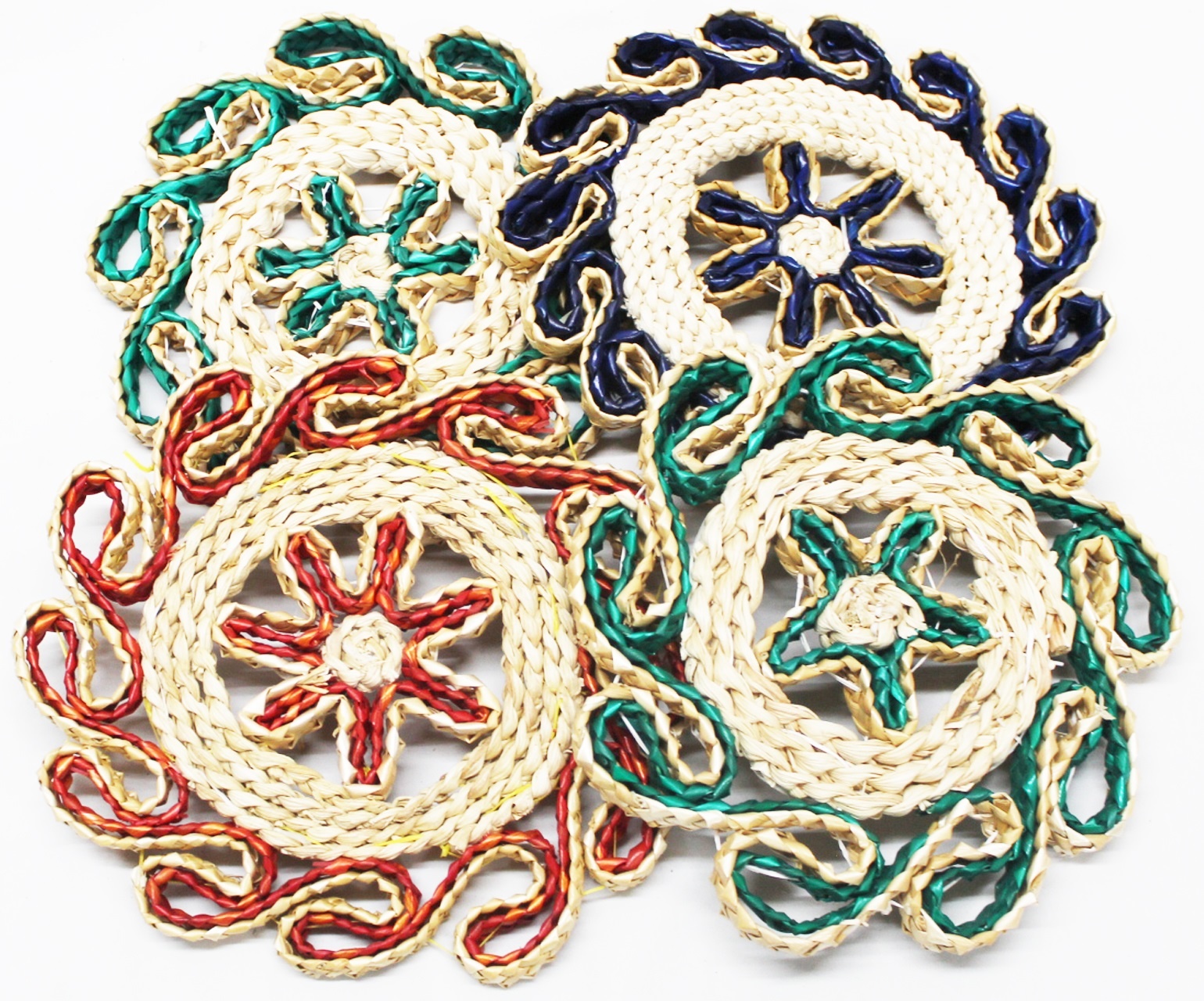 Ronde pannenonderzetter Riet - 4 stuks Ronde pannenonderzetter Riet - 4 stuks