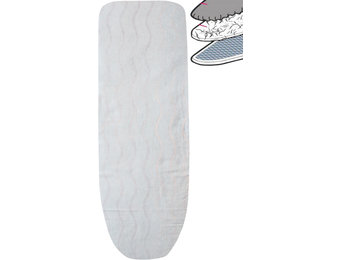 Strijkplankhoes 2 laags met elastiek C - Blue Golven